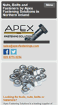 Mobile Screenshot of apexfastenings.com