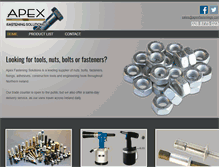 Tablet Screenshot of apexfastenings.com